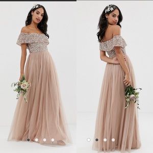 Off Shoulder Sequin Dress